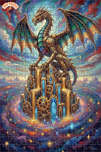 Esranın Dünyası Mechanical Dragon Cosmic Castle Look 250 Pieces 30X30