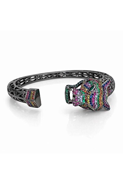 neslyaccessories Rainbow panther clamp bracelet
