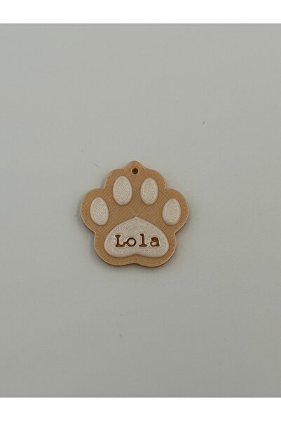 Epic Crafting Breloc sau medalion zgardă personalizat pentru căței – Lăbuță c...