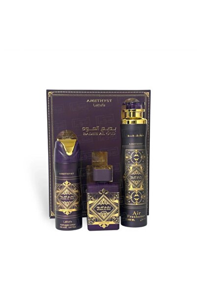 lattafa Bade'e Al Oud Amethyst Σετ – Άρωμα 100ml, Σπρέι Σώματος 200ml & Σπρέι...