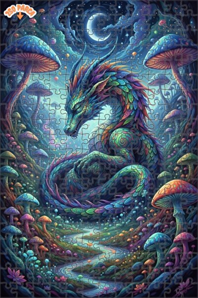 Esranın Dünyası Fantastic Dragon Forest Double Layer Framed Wooden Puzzle 250...