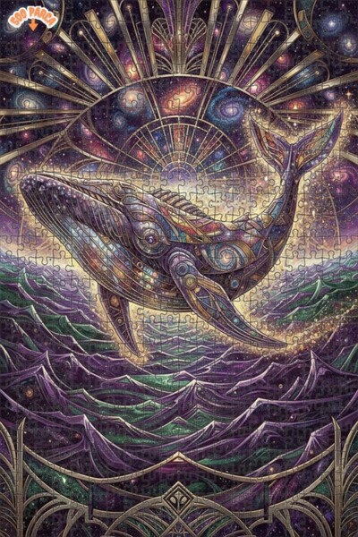 Esranın Dünyası لغز خشبي بإطار مزدوج الطبقات من كوزميك بالينا آرت 500 قطعة 50x30