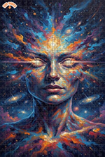 Esranın Dünyası Universal Wisdom Energy Oil Painting Lookalike Art Puzzle 500...