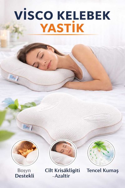 armegeda sıradışı tasarımlar Armegeda Visco Kelebek Pillow – Ergonomic and Comfortable Sleeping Experience