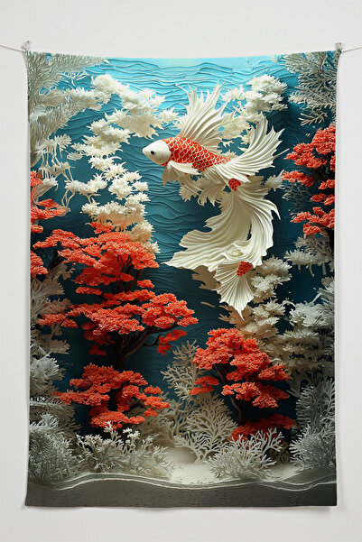 Charmbi Peaceful Sea Wall Covering – Large Size Tapestry Wall Rug Sq, Game An...