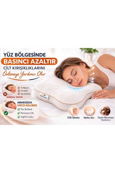 armegeda sıradışı tasarımlar Armegeda Visco Kelebek Pillow – Ergonomic and Co...