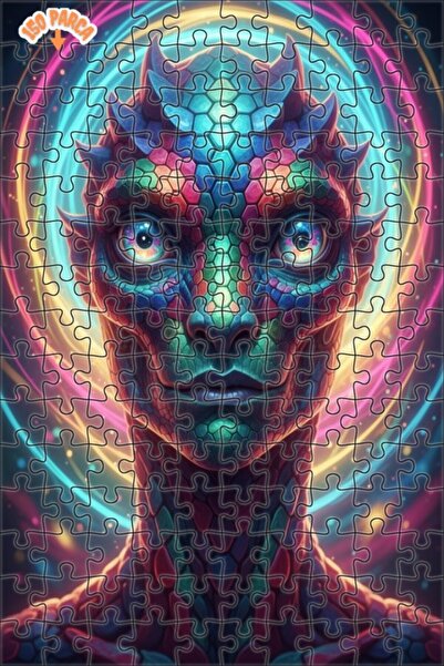 Esranın Dünyası Color Wheel Creature Portrait Digital Art Looking Like 150 Pi...