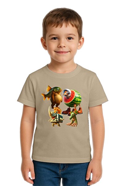 SEDİRLİ Tricou unisex pentru copii Brainot cu imprimeu bumbac moale țesături ...