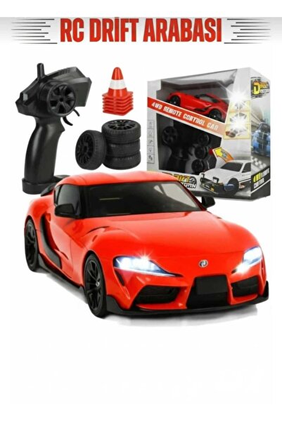 Aksoy Toys Uzaktan Kumandalı 1:24 Ölçek Işıklı Drift Arabası Toyota Supra