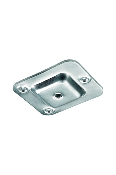 Hettich Mounting Plate 66 x 58 mm, Galvanized Steel
