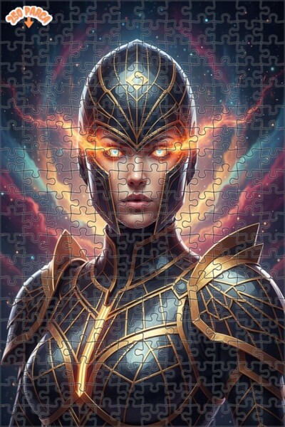 Esranın Dünyası Fascinating Cosmic Warrior Double-Layer Framed Wooden Puzzle ...