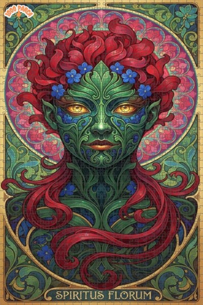 Esranın Dünyası The Spirit of Flora Oil Painting Lookalike Double-Layer Frame...