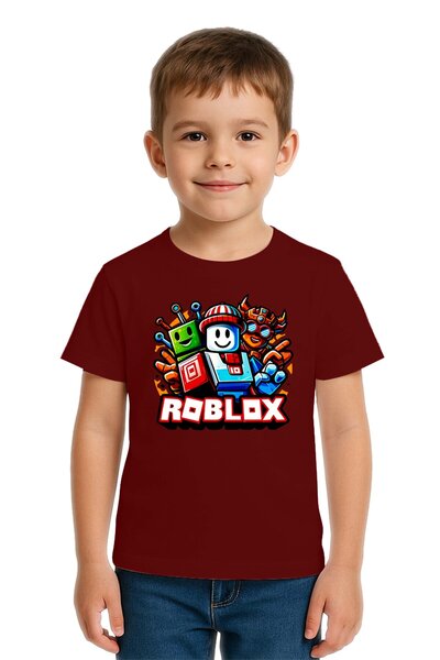 SEDİRLİ Tricou unisex Roblox cu imprimeu pentru copii, bumbac moale țesături ...