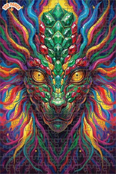 Esranın Dünyası Mysterious Ancient Dragon Oil Painting Lookalike Double-Layer...