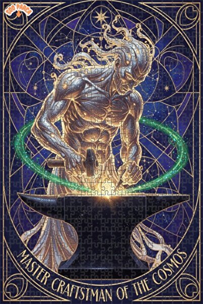 Esranın Dünyası Cosmic Creative Astronomer Oil Painting Lookalike Double-Laye...