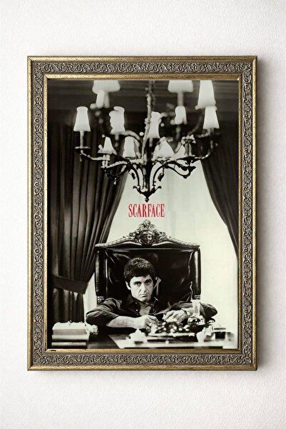 BuzzDesigns Scarface Film Sahnesi Tony Montana Dekoratif Duvar Tablosu Poster...