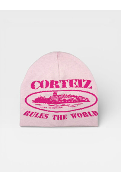 Corteiz Premium Pembe Bere “Rules The World”