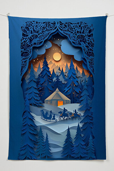 Charmbi Winter Themed Wall Covering – Large Size Tapestry Wall Rug Sq, Game A...