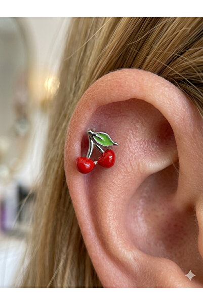 kurukafagift Kiraz Figürlü Piercing Helix Tragus