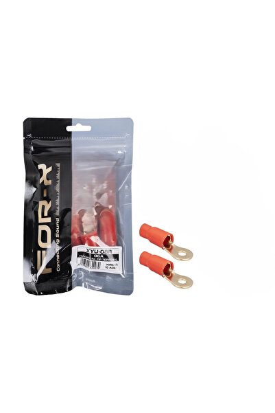 For-X 0 GA Bakır Yalıtımlı Amfi Kablo Ucu – Kırmızı - 2 Adet - Akü İçin Bakır...