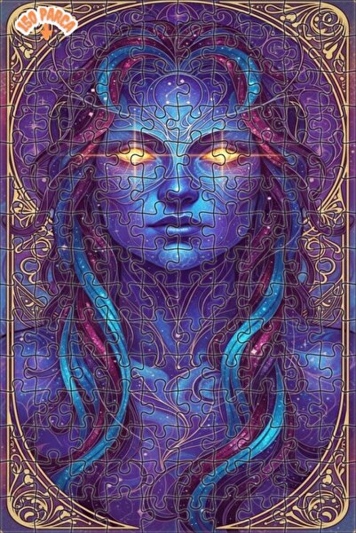 Esranın Dünyası لغز خشبي بإطار مزدوج الطبقات بمظهر لوحة زيتية لإلهة الكون الف...