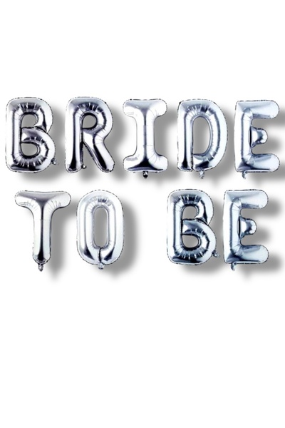 CAVAŞ sun hat مجموعة بالونات فضية اللون بتصميم Bride To Be - 9 حروف فردية مقا...