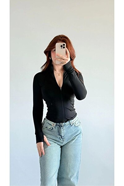 Bravebell Rover Basic Slim Fit Zipper Blouse