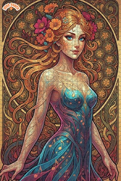 Esranın Dünyası The Dream of Music Double-Layer Framed Wooden Puzzle 1000 Pie...