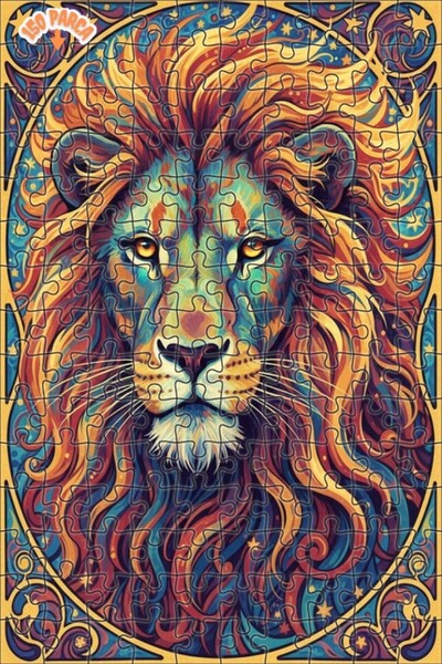 Esranın Dünyası لوحة زيتية من آسلاين منقوش تصور فنًا حديثًا، لغز خشبي مكون من...