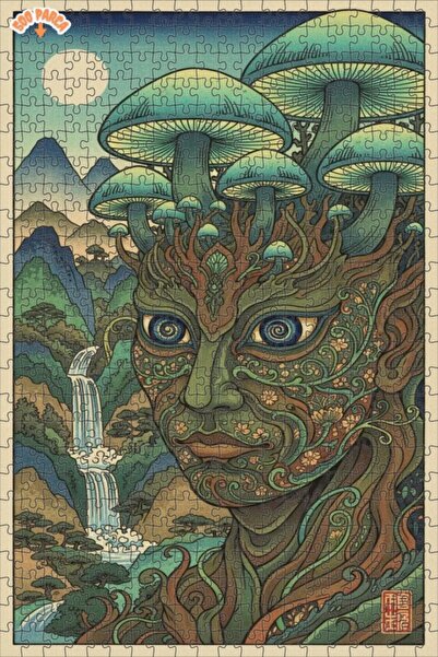 Esranın Dünyası Mother Nature Forest Spirit Double-Layer Framed Wooden Puzzle...