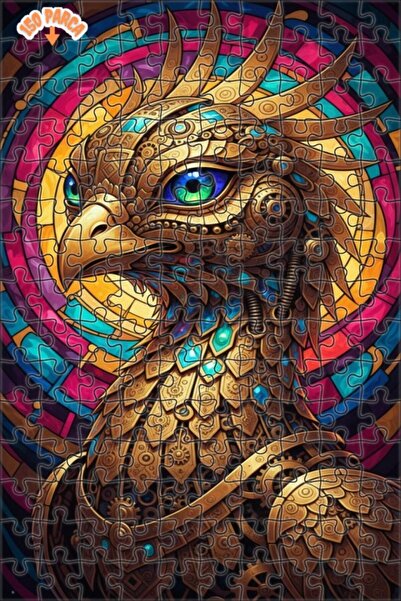 Esranın Dünyası Magical Mechanical Eagle Oil Painting Lookalike Double-Layer ...