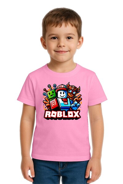 SEDİRLİ Tricou unisex Roblox cu imprimeu pentru copii, bumbac moale țesături ...