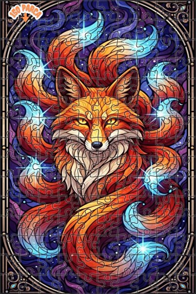 Esranın Dünyası Magical Furry Fox Body Double-Layer Framed Wooden Puzzle 150 ...