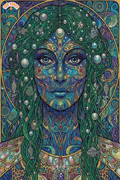 Esranın Dünyası Double Layer Framed Wooden Puzzle 500 Pieces 50X30 with Merma...