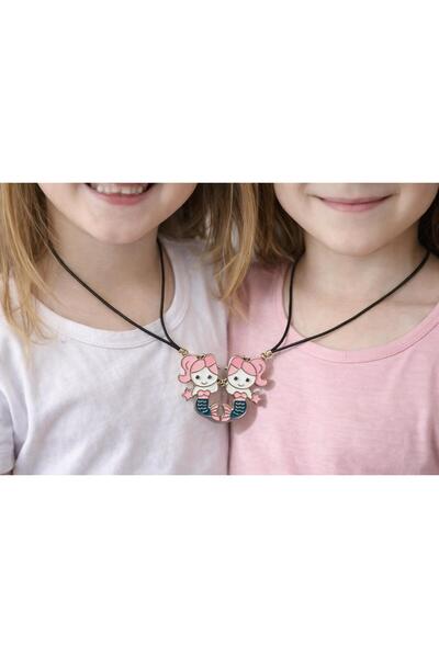 EMKSHOP 2'Lİ ARKADAŞLIK KOLYESİ ÇİFT KOLYE MIKNATISLI İKİZ KOLYE