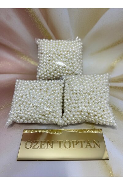 ÖZENTOPTANHEDİYELİK 100 gram 6 mm kolonya incisi (800-1000 adet arası) krem renk