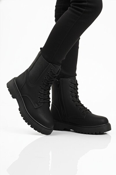 Aspor Black Emerald Fleece Boys' Worker Boots
