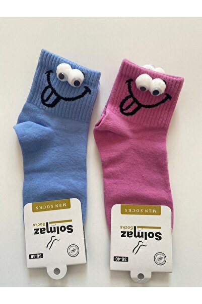 TMR Colorful, Joyful, Eye-Catching Youthful Adult Unisex 2-Piece Socks