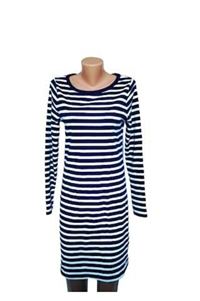 Tom Tailor Rochie de primăvară-vară, bleumarin/alb, 36