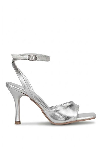 Ayakkabı Fuarı Elit Mst1355M Women's Classic Heeled Shoes Silver