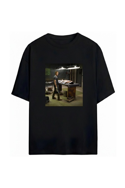 SVART WEAR Μπλουζάκι Dexter Printed Unisex Oversize 100% Βαμβακερό