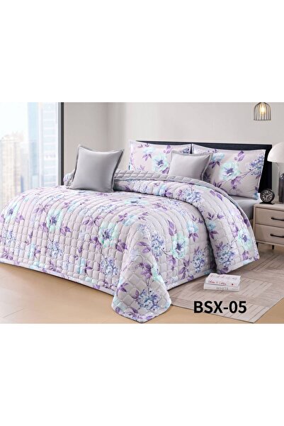 BLUES Summer patterned compressed bedspread, single size, 4 pieces