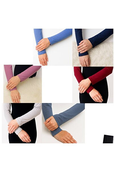 ALDAIYR 6 Pcs Hijab Sleeves Combed Cotton Prayer Sleeves Kol2908