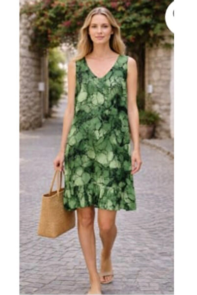 AYASOFYA OTANTIK Women's V-Neck Ethnic Authentic Patterned Skirt with Ruffles...