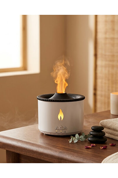 Lisinya Ultrasonic Essential Oil Diffuser with Flame Appearance Ambient Humid...