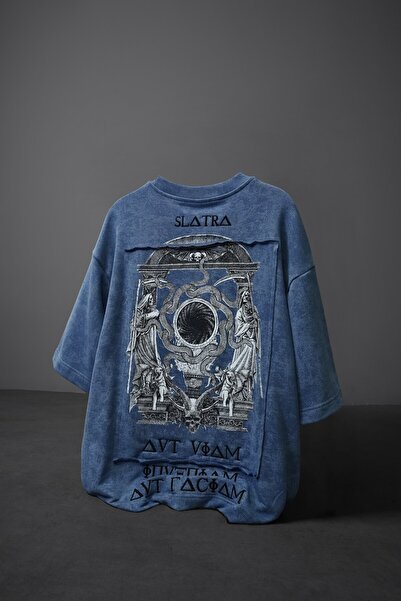 Slatra Tricou pentru bărbați, albastru deschis, cu patch-uri İnveniam O supra...