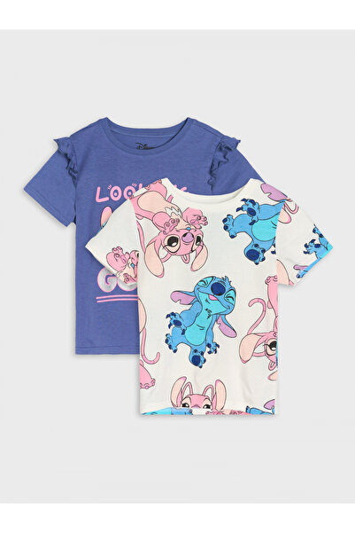 Lilo & Stitch Set of 2 cotton T-shirts 116 CM 5-6 years Purple