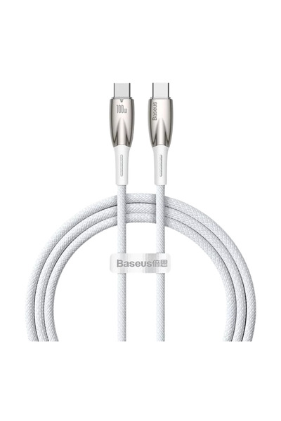 Baseus Glimmer Series 100W Type-C to Type-C Hızlı Data ve Şarj Kablosu 1 Metre