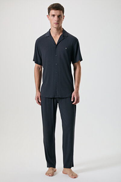 First Touch Modal Soft-Textured Button Pajama Set