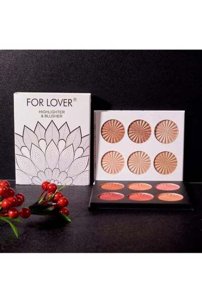 FOR LOVER 2 in 1 Highlighter And Blusher Palette